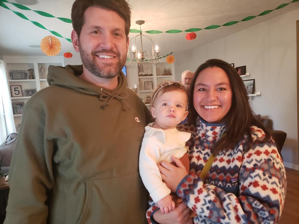 Son Justin, daughter-in-law Emily and Nora. (Sheila Bruck Jackson)